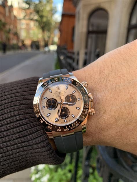 rolex emas ros daytona|rose gold daytona chronograph.